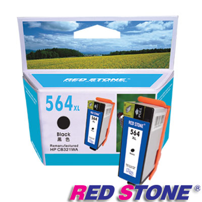 RED STONE for HP CB321WA環保墨水匣(黑色)NO.564XL