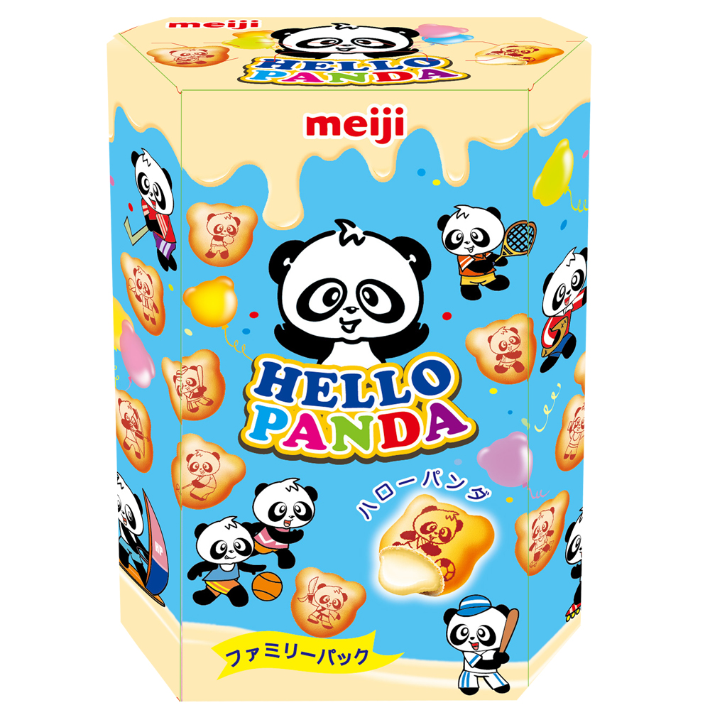 明治 HELLO PANDA貓熊夾心餅乾-牛奶口味(175g)