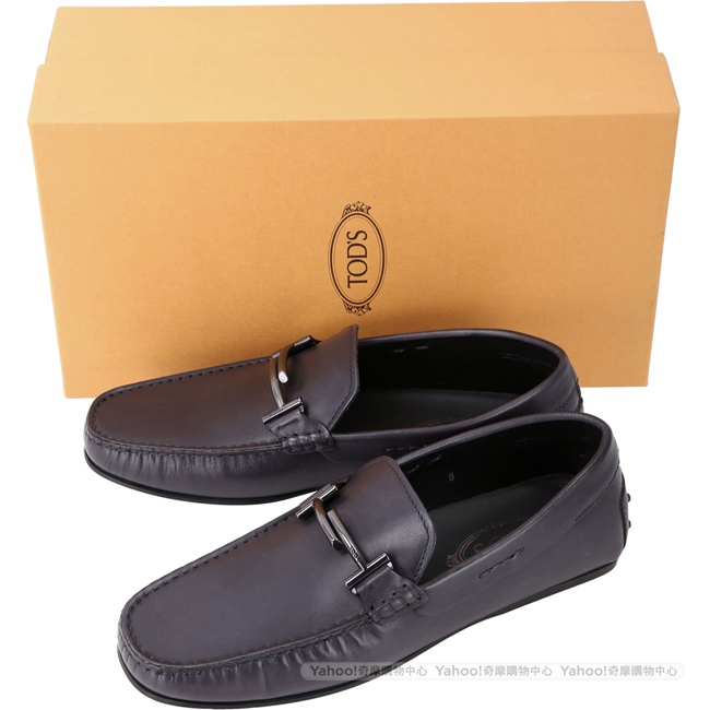 TOD’S City Gommino Double T 豆豆休閒鞋(男鞋/暗礦藍)