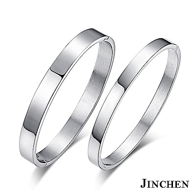 JINCHEN 白鋼相戀一世 情侶手環