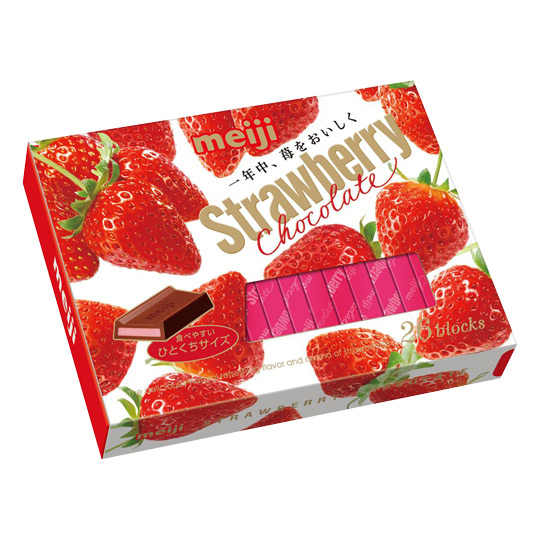 明治 草莓夾餡巧克力26枚盒裝(120g)