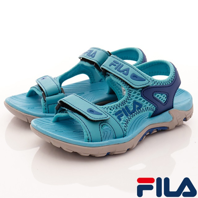 FILA頂級童鞋 透氣運動涼鞋款 FO13S-333藍(中大童段)