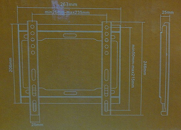 液晶電視中型壁掛架 (23~42吋)LP-2342