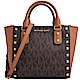 MICHAEL KORS SANDRINE STUD滿版鉚釘手提/斜背包-咖啡/小 product thumbnail 1