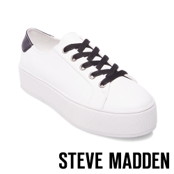 STEVE MADDEN-FELECIA-WHITE 綁帶厚底鞋-白色