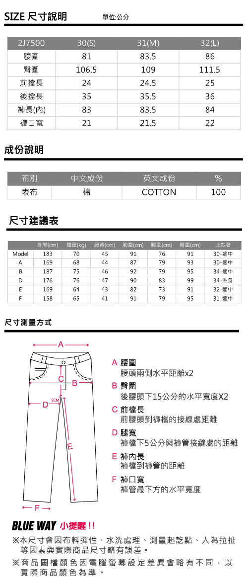 地藏小王 BLUE WAY 地藏惡魔文字精繡低腰直筒褲