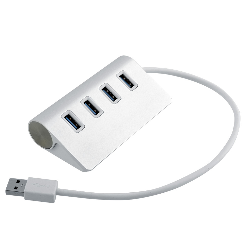 Bravo-u USB3.0 鋁合金4 Port HUB(銀)