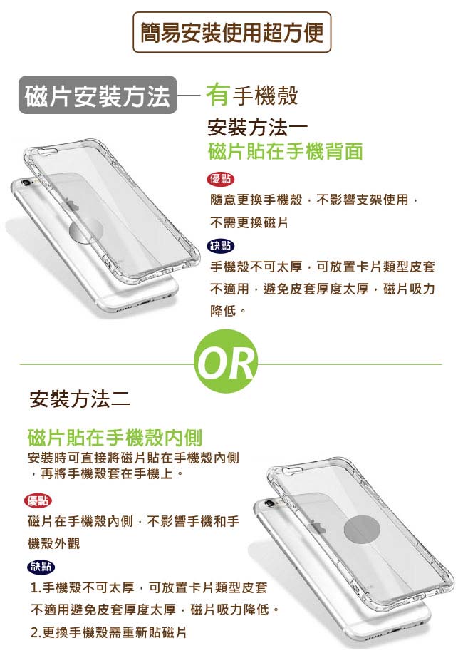 【安伯特】360度旋轉 黏貼式 磁吸手機架 磁吸 手機架 黏貼固定座 支架 車用