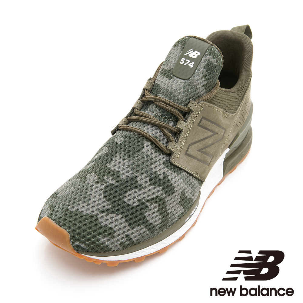 New Balance 574復古鞋 MS574DCG男性軍綠