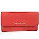 MICHAEL KORS JET SET 防刮牛皮三折扣式長夾(SANGRIA紅) product thumbnail 1