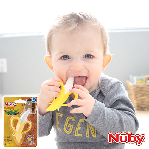 Nuby 香蕉固齒器(3M+)