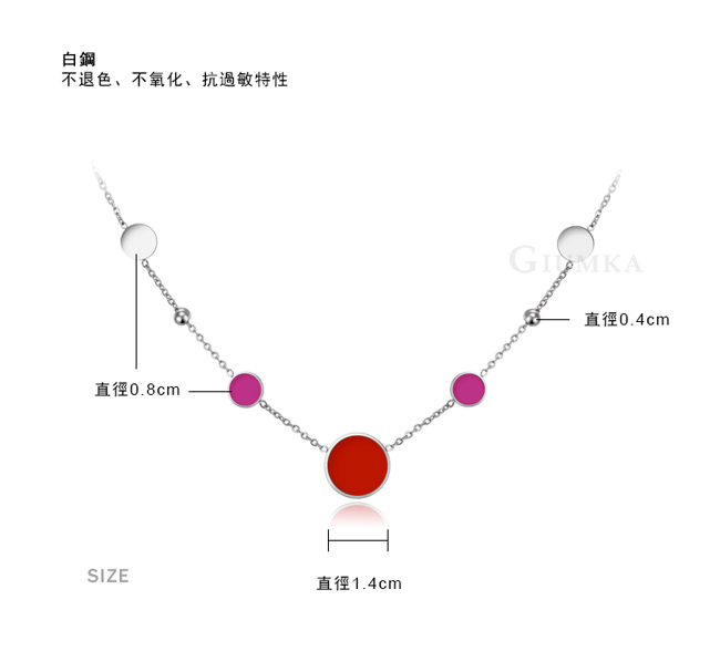 GIUMKA簡約片片項鍊韓國韓劇孔孝真相似款-銀色