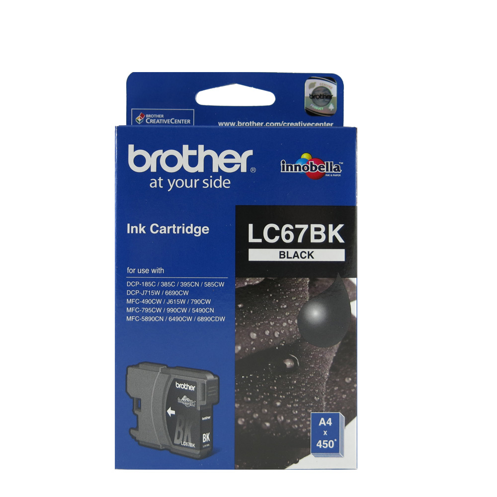 Brother LC67 原廠黑色墨水匣