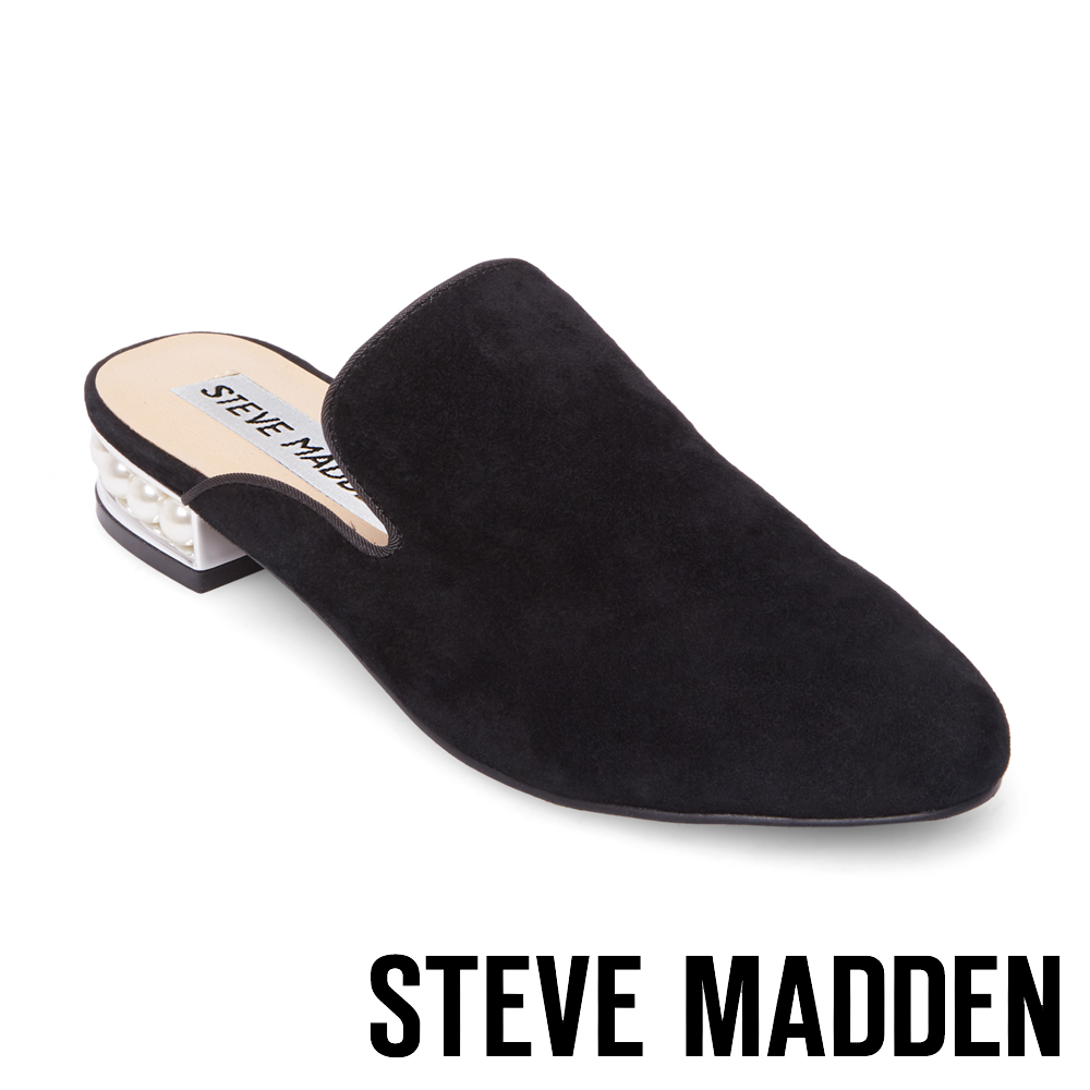 STEVE MADDEN-SANDERSON 低跟穆勒鞋-黑色