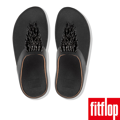 FitFlop RUMBA TOE-THONG SANDALS黑