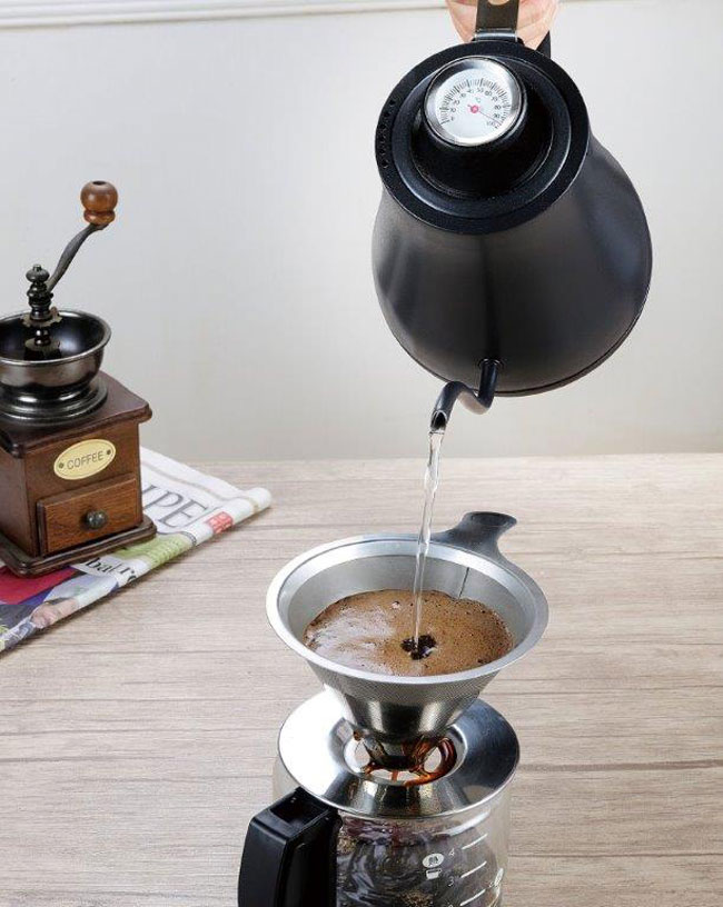 歌林溫度顯示咖啡手沖細口快煮壺 KPK-LN081S
