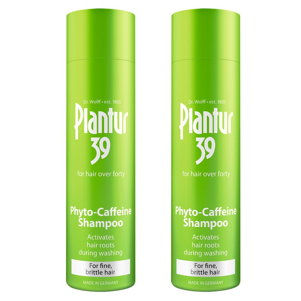 Plantur 39 植物與咖啡因洗髮露 細軟及脆弱髮質2入250mlx2