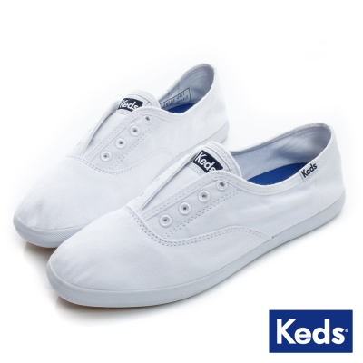 Keds 品牌經典系列之水洗休閒便鞋-白色