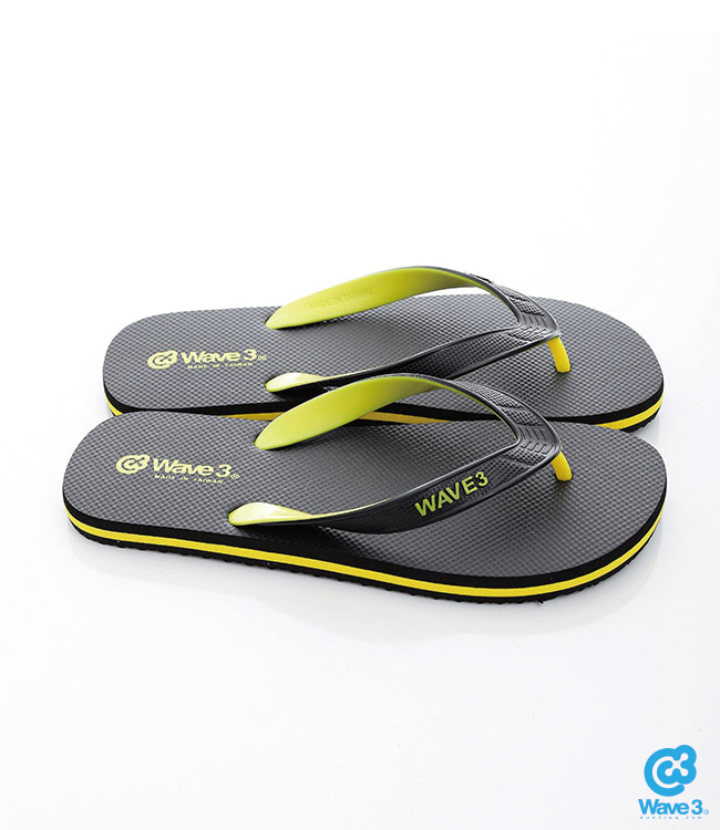 WAVE3【男】獨家設計ESP-四代人字夾腳拖鞋~黑黃