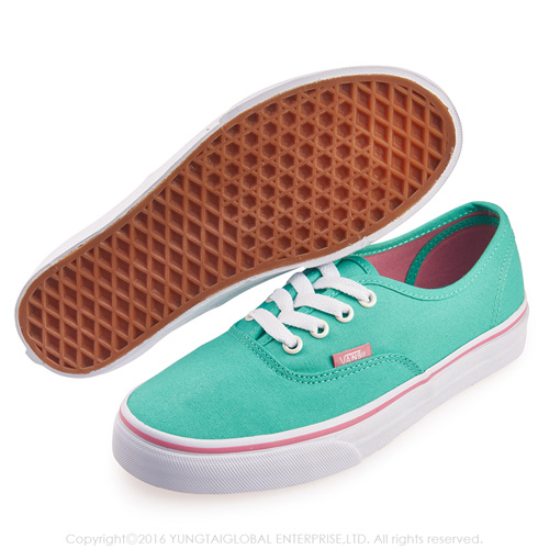 (女)VANS Authentic 經典素色4孔休閒鞋*綠色