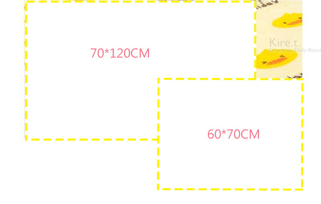 【超值2入】Kiret防水尿布墊 60x70 嬰兒推車防尿墊