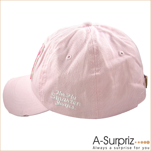 A-Surpriz 嘻哈美式風格字母軍帽(柔美粉)