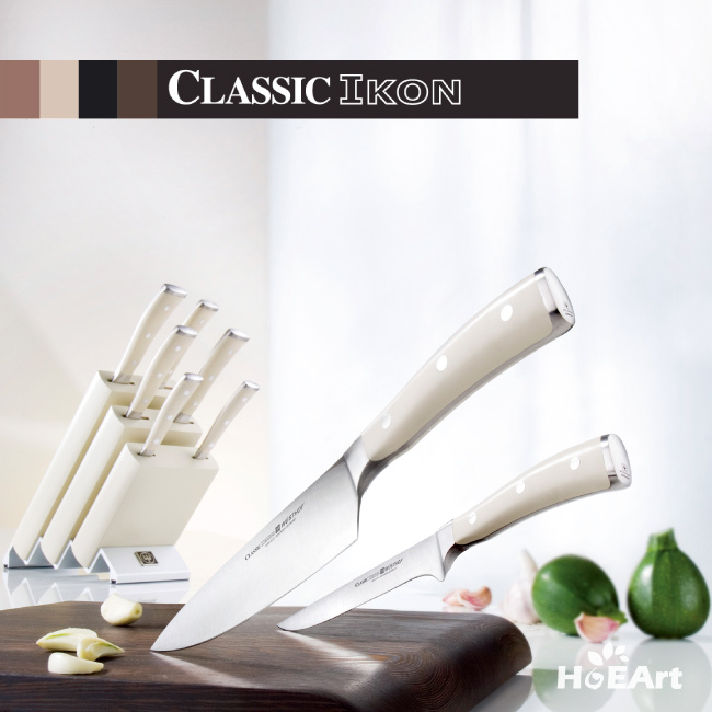 W?STHOF 德國三叉牌 - CLASSIC IKON系列 多功用廚刀12cm(典雅白)