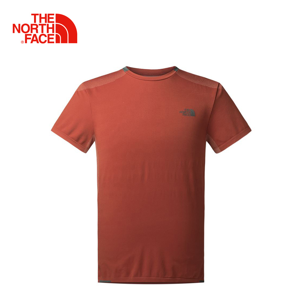 The North Face男款紅色舒適快乾短袖T恤