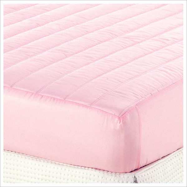 【精靈工廠】3M防潑水粉彩三件式床包保潔墊-櫻花粉(加大)