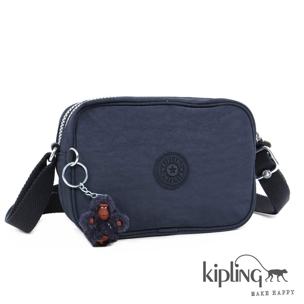 Kipling 斜背包 深海藍素面