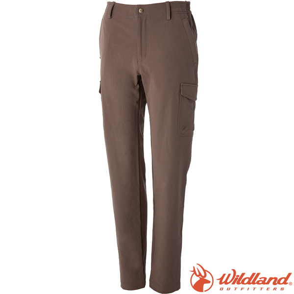 Wildland 荒野 0A52305-62黃卡其 女彈性貼袋保暖休閒褲