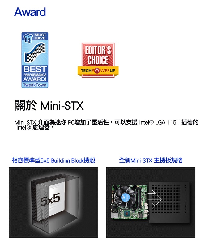 ASRock 華擎 Deskmini 110/COM 迷你準系統