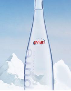 evian依雲 天然礦泉水玻璃瓶(750mlx12入)