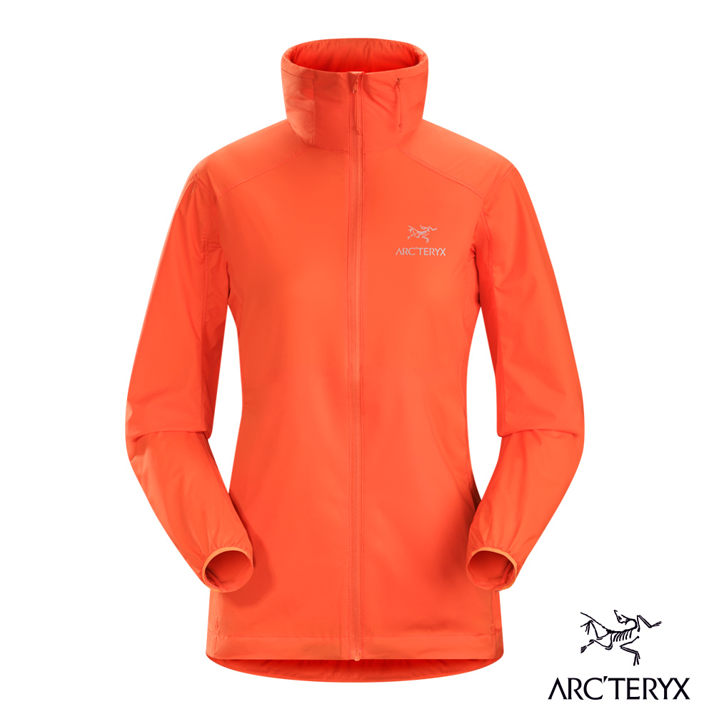 Arcteryx 始祖鳥 女 防潑水 輕量風衣外套 Nodin 橘