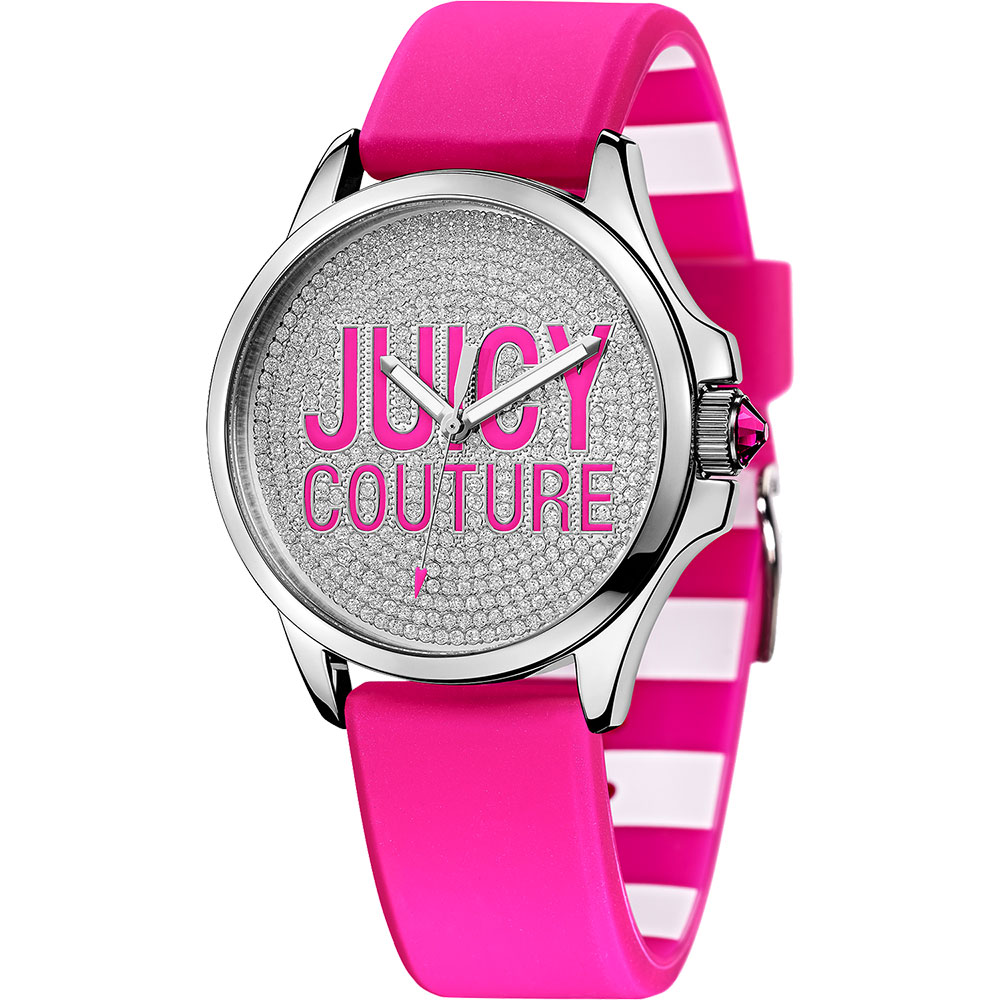 Juicy Couture Jetsetter 甜美晶鑽腕錶-粉/38mm