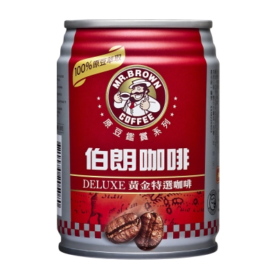 金車 伯朗咖啡原豆鑑賞系列-黃金特選(240mlx24罐)