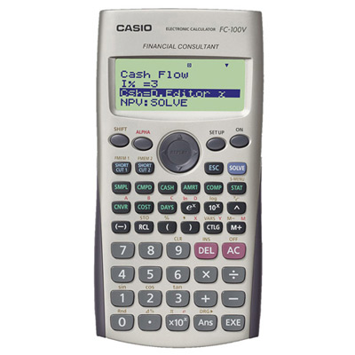 CASIO 卡西歐財務型計算機(FC-100V)