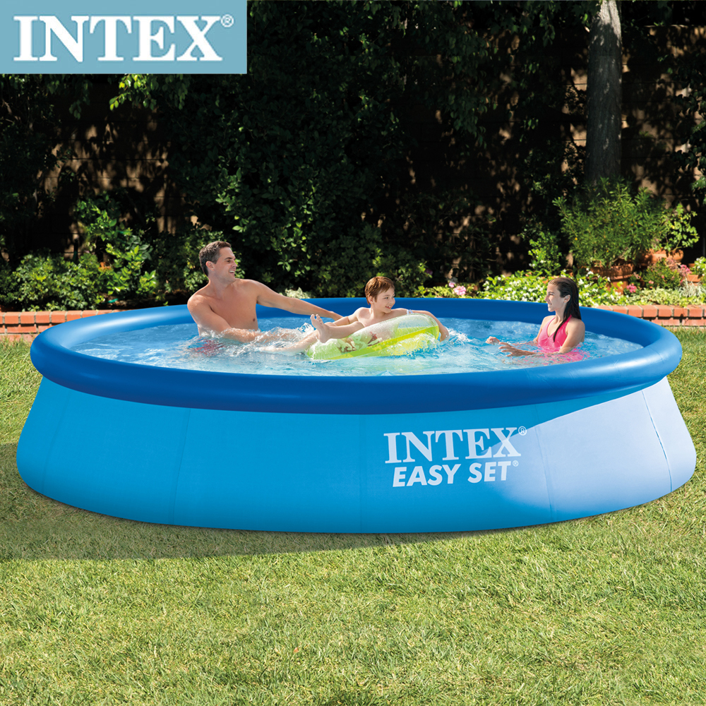 INTEX 簡易裝EASY SET大型游泳池-附濾水泵 366x76cm (5621L)