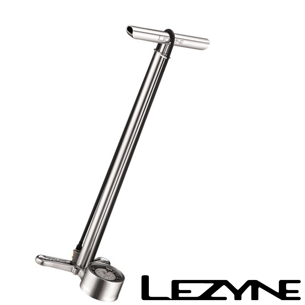 LEZYNE CNC FLOOR DRIVE直立式打氣筒(銀)