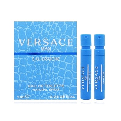 VERSACE凡賽斯 雲淡風輕男性淡香水針管1ml x2入組