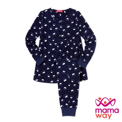 孕婦裝 哺乳衣 坐月子 睡衣 超細刷毛孕哺居家服組(共二色) Mamaway