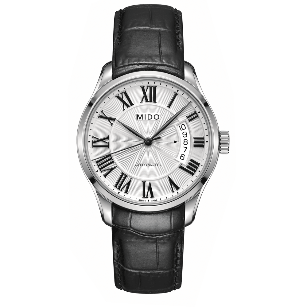 MIDO Belluna II雋永系列80小時皇家經典機械錶 40mm 白