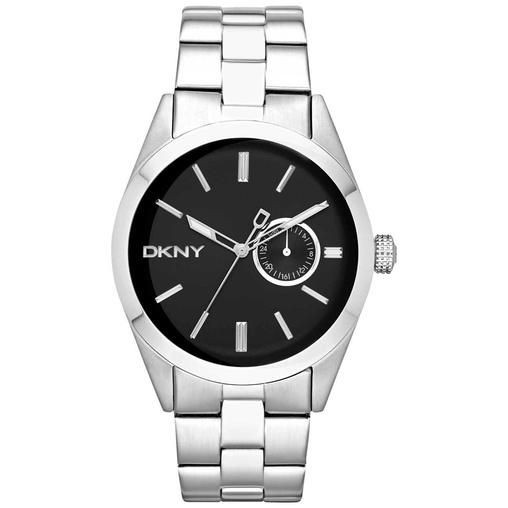 DKNY 獨愛魅力紳士腕錶-黑/42mm