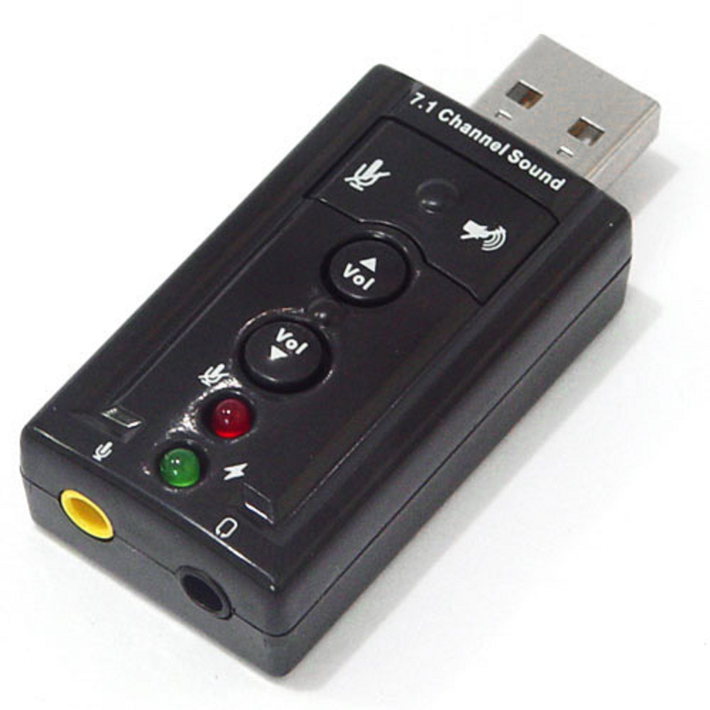 USB 2.0 7.1聲道外接式音效卡