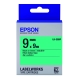 EPSON C53S653405 LK-3GBP粉彩系列綠底黑字標籤帶(寬度9mm) product thumbnail 1