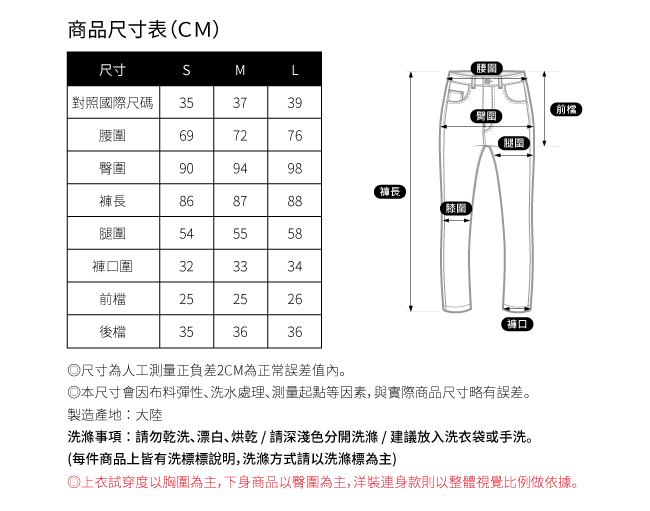 SO NICE個性刷破反摺牛仔褲