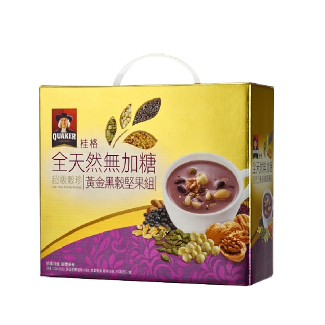 桂格 超級穀珍黃金黑穀堅果組(24gx30包)