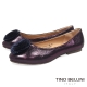 Tino Bellini 立體繁花舒足平底娃娃鞋_ 紫 product thumbnail 1