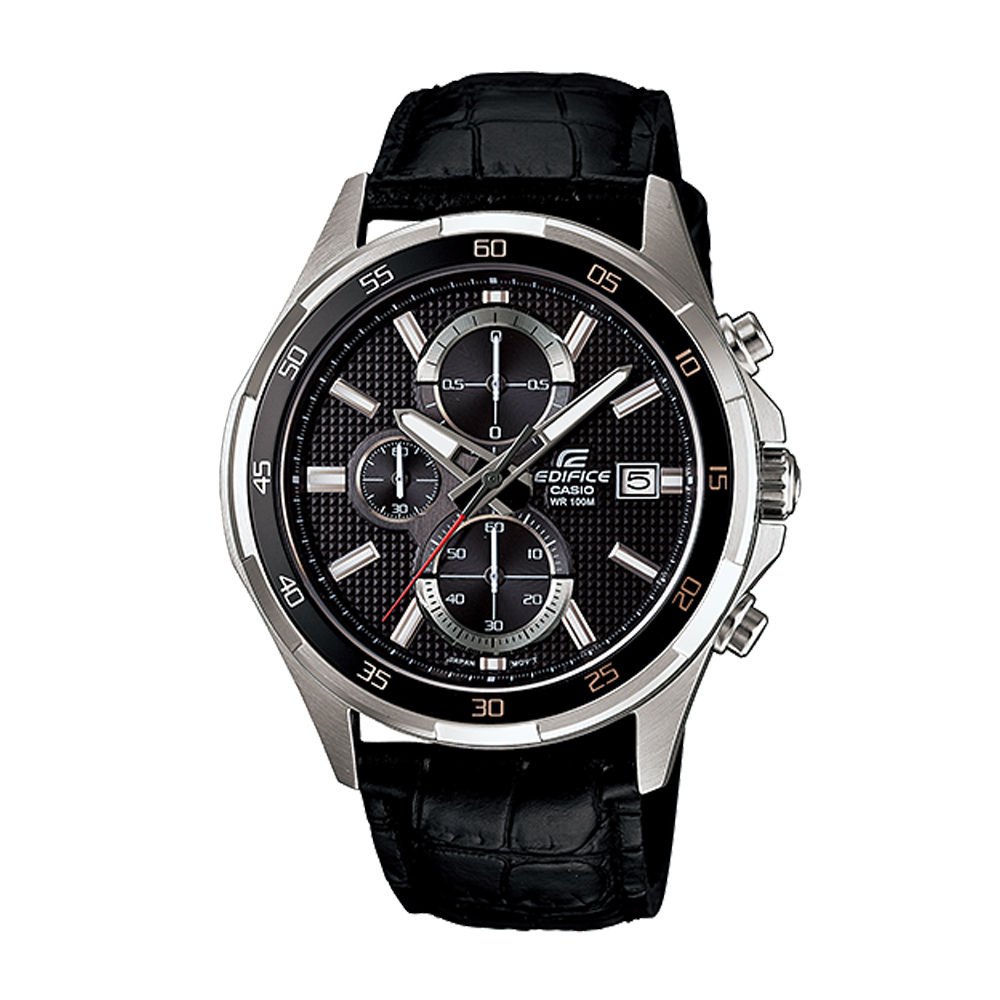 EDIFICE 潮流經典賽車時尚魅力計時腕錶(EFR-531L-1A)-黑/43mm
