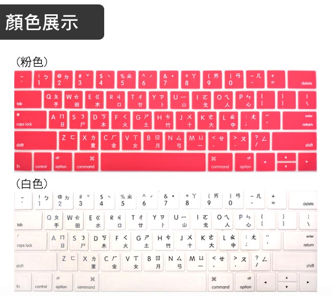 新款MacBook Pro Retina13吋/15吋通用Touch Bar鍵盤膜(二入組)